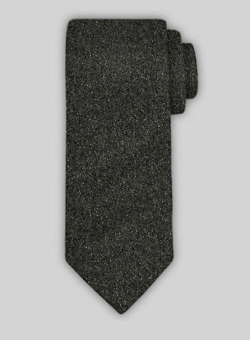 Tweed Tie - Dark Olive Flecks Donegal - StudioSuits