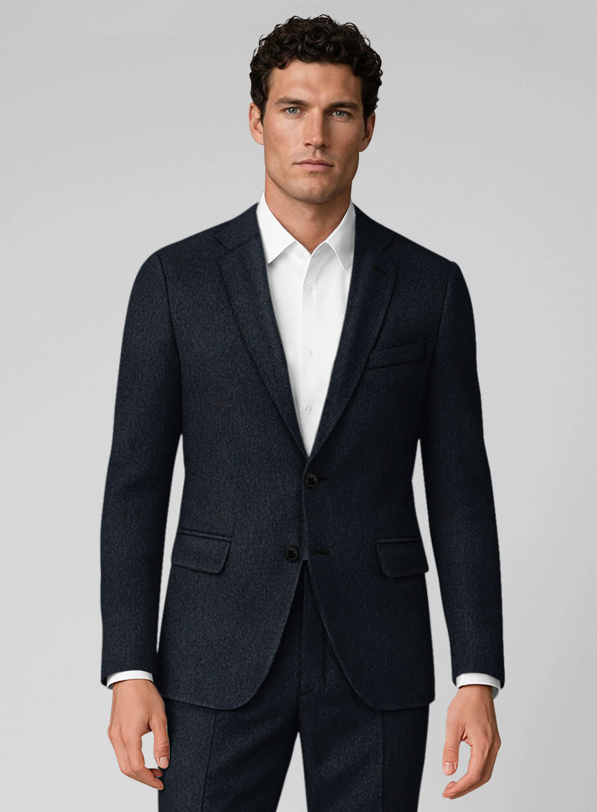 Dark Violet Heavy Tweed Suit - StudioSuits