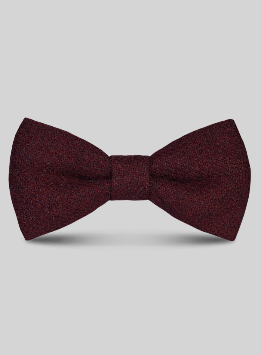 Tweed Bow - Dark Wine Heavy - StudioSuits