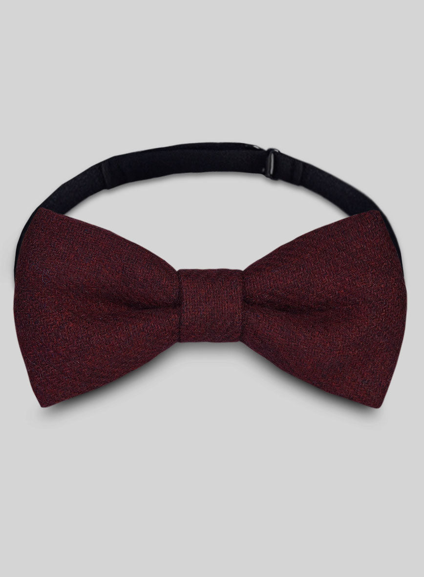 Tweed Bow - Dark Wine Heavy - StudioSuits