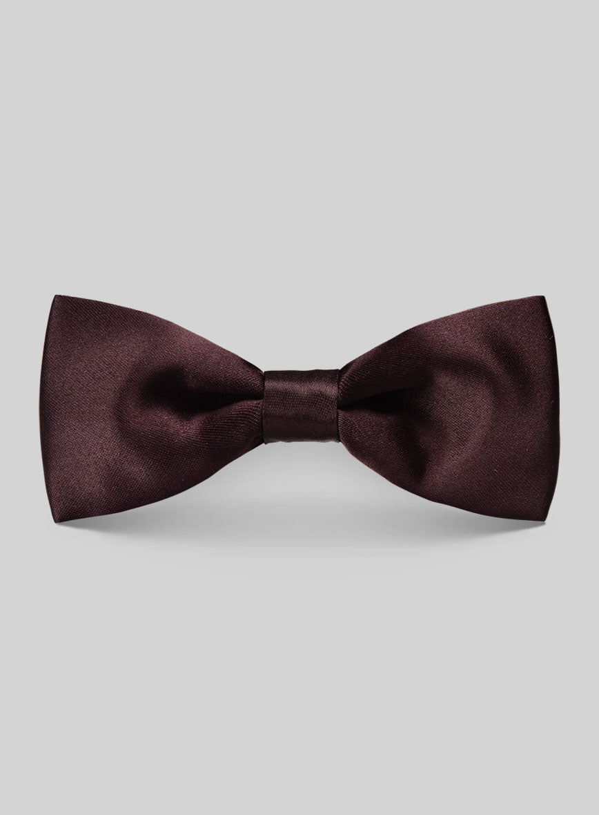 Dark Wine Satin Bow - StudioSuits