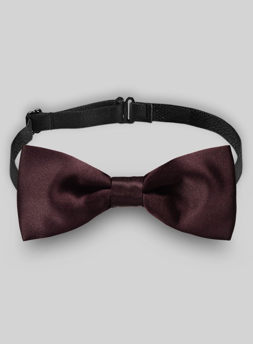 Dark Wine Satin Bow - StudioSuits