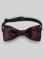 Dark Wine Satin Bow - StudioSuits