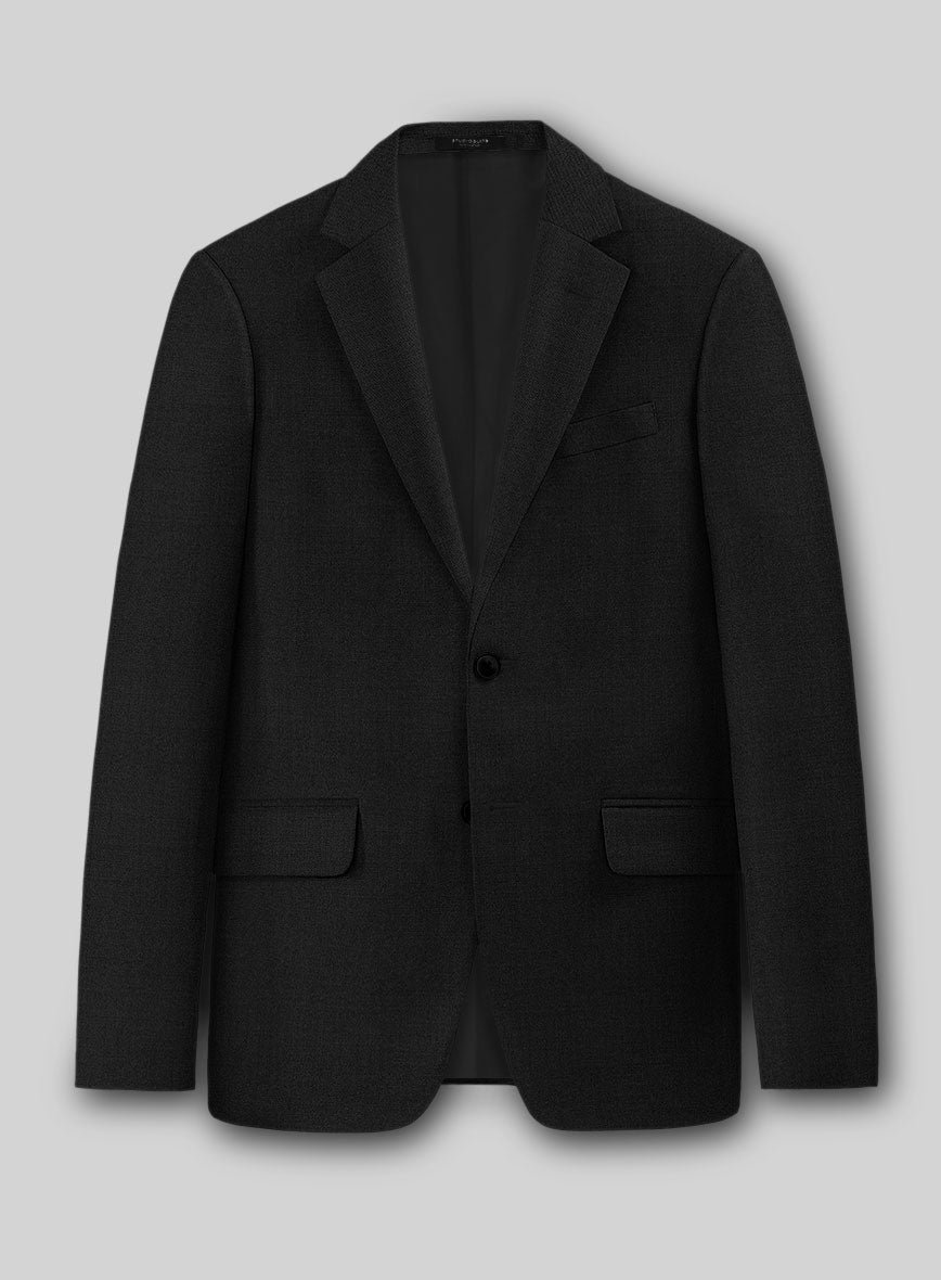 Deep Black Jacket - StudioSuits