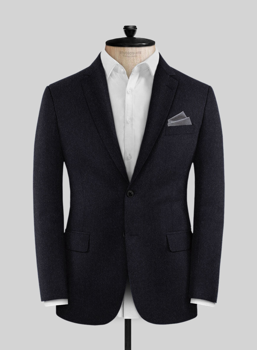 Deep Blue Cashmere Jacket - StudioSuits