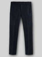Deep Blue Heavy Tweed Pants - StudioSuits