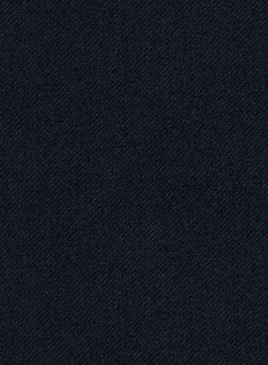 Deep Blue Heavy Tweed Pants - StudioSuits