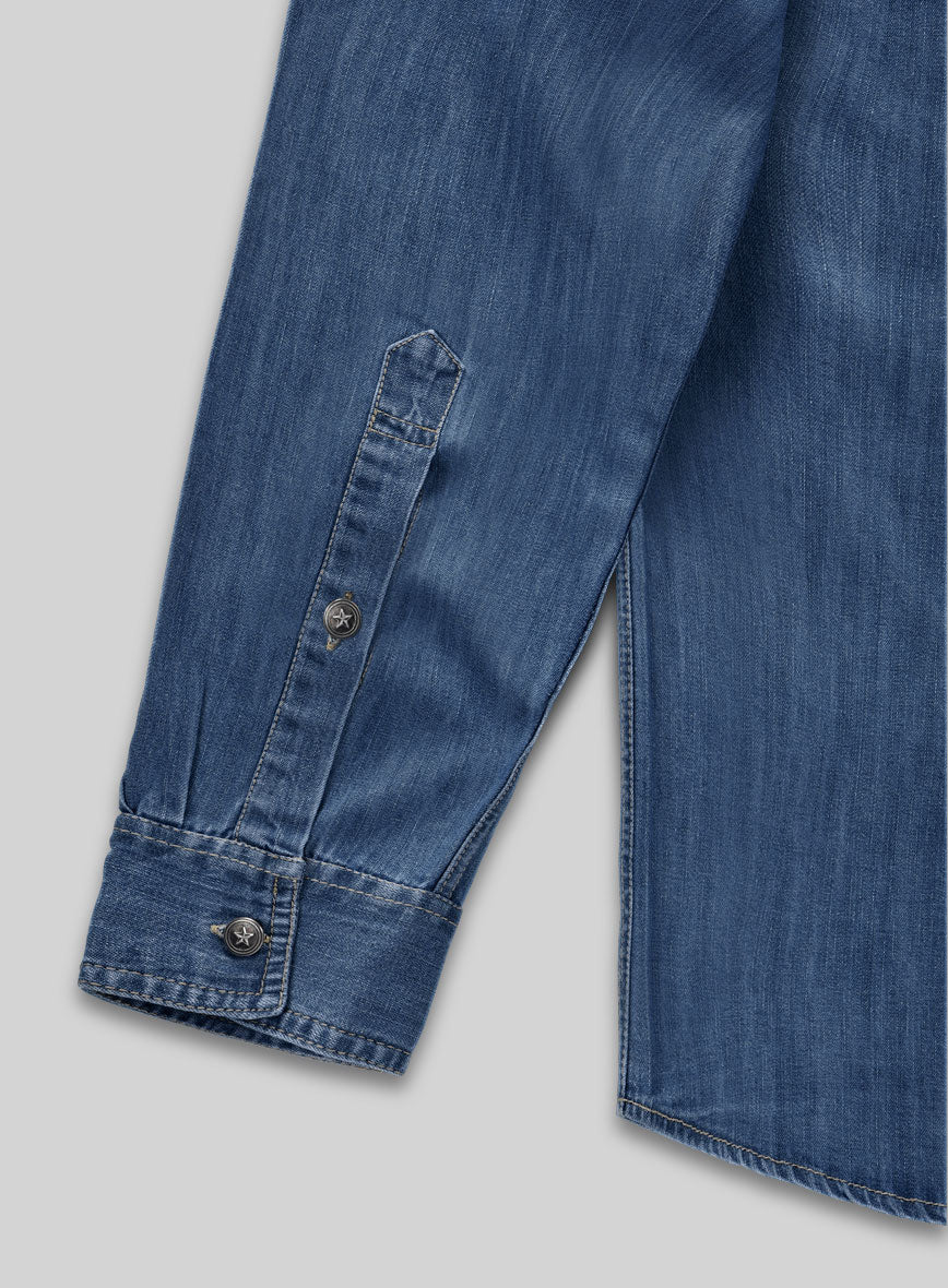 Denim Shirt - Light Washed - StudioSuits