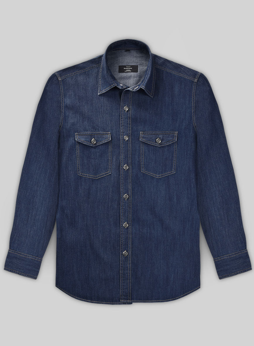 Denim Shirt - Hard Washed - StudioSuits