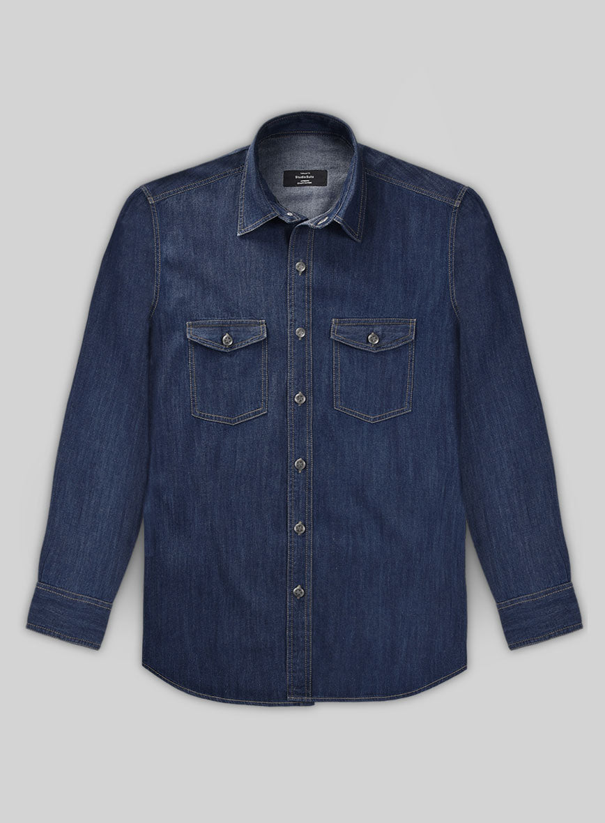 Denim Shirt - Hard Washed - StudioSuits
