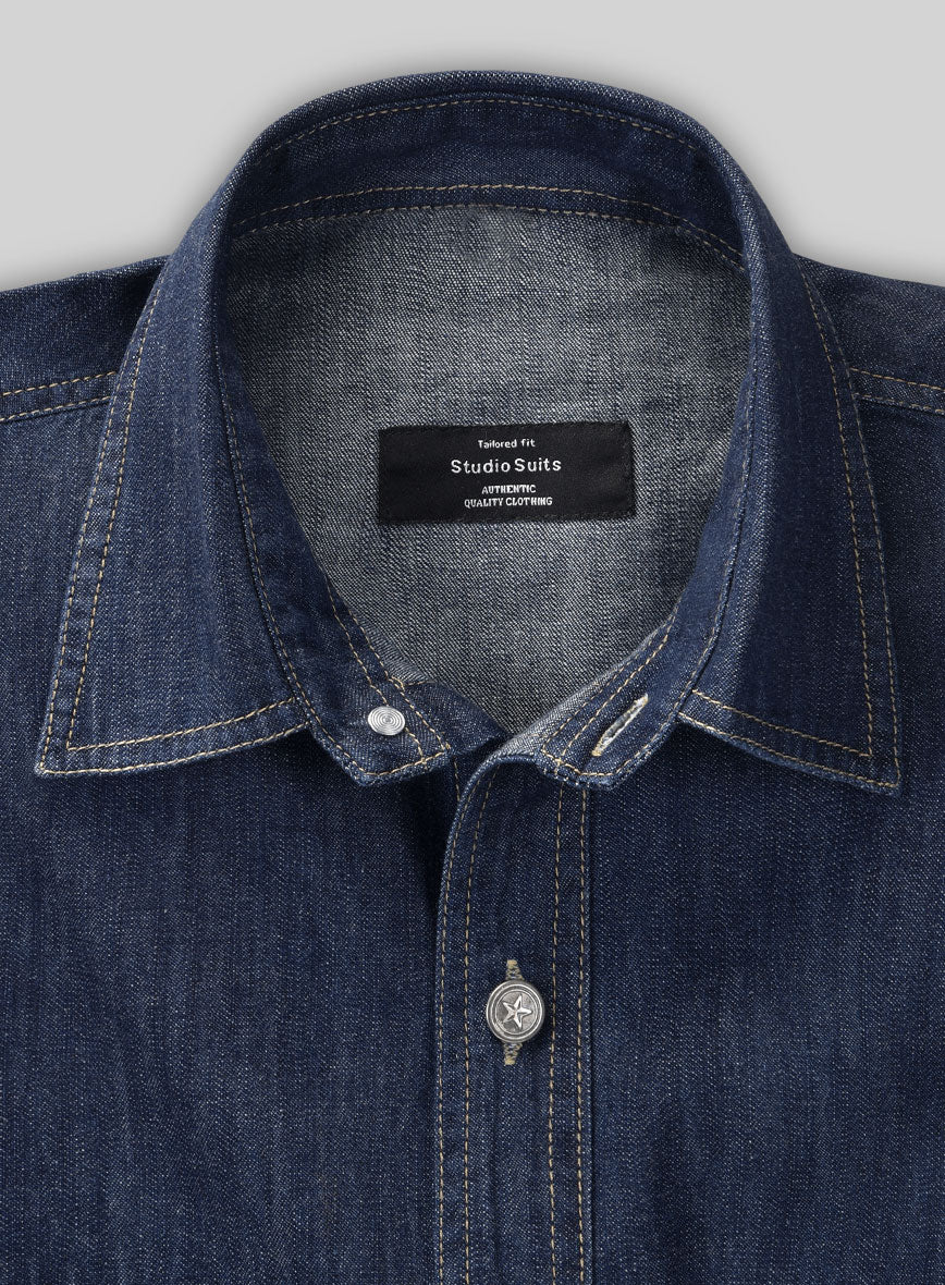 Denim Shirt - Hard Washed - StudioSuits