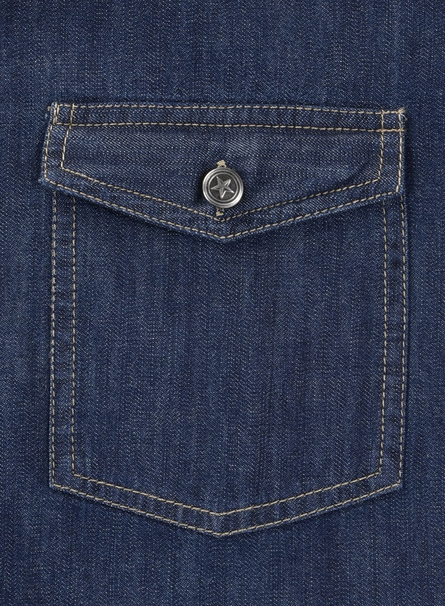 Denim Shirt - Hard Washed - StudioSuits