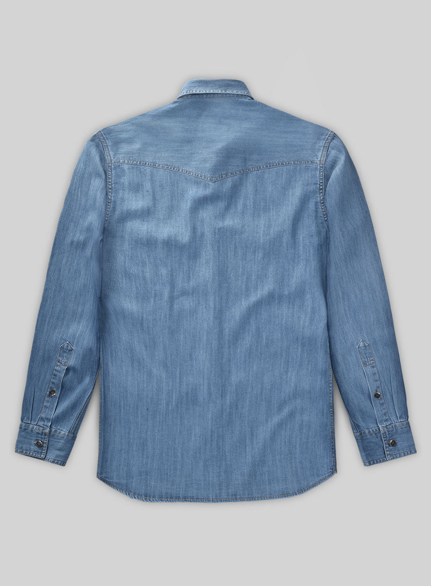 Denim Shirt - Light Washed - StudioSuits