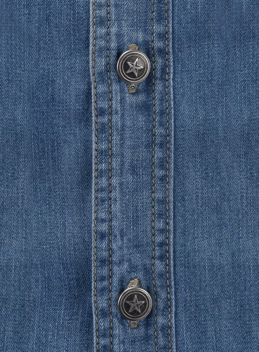 Denim Shirt - Light Washed - StudioSuits