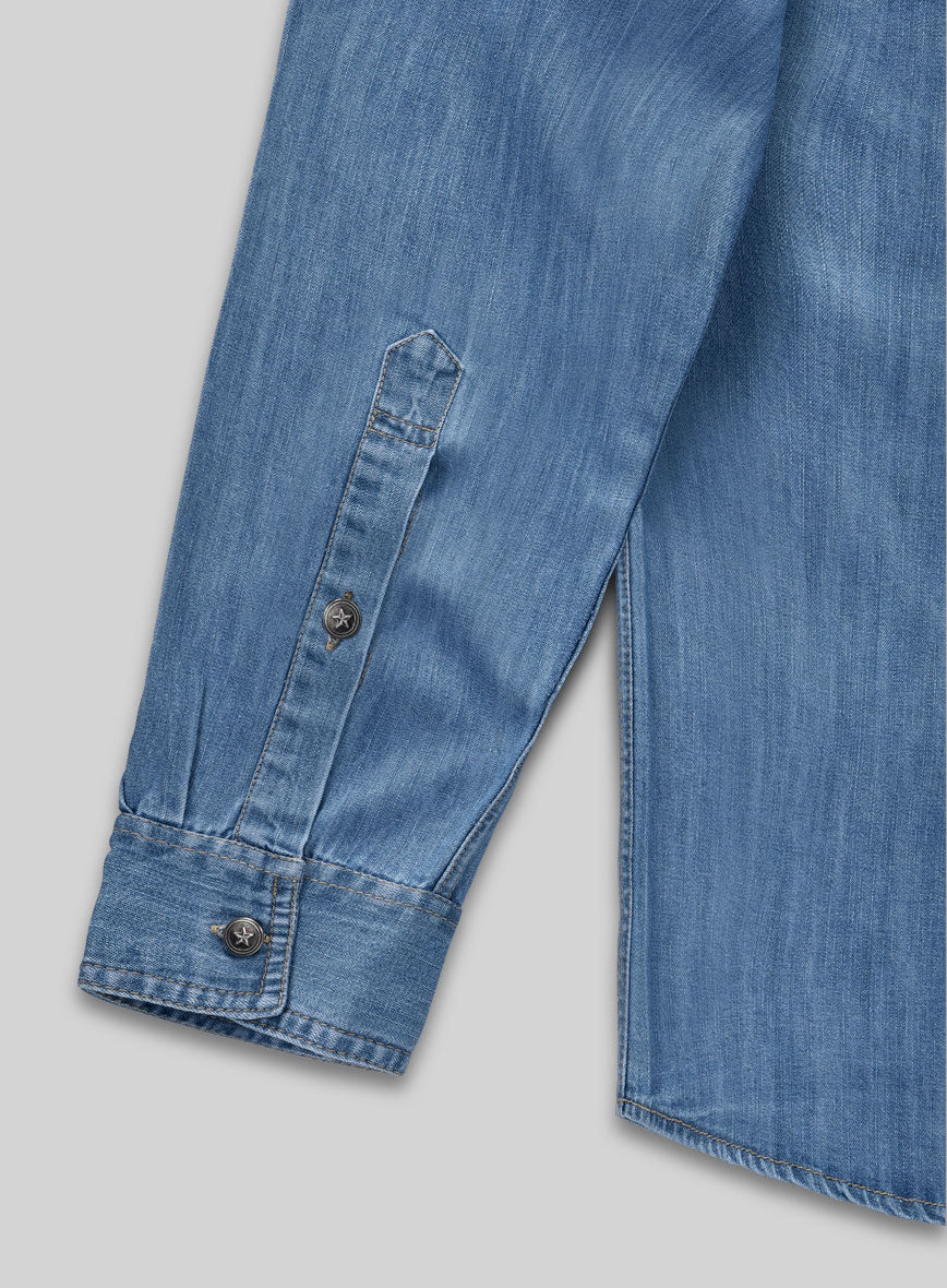 Denim Shirt - Light Washed - StudioSuits