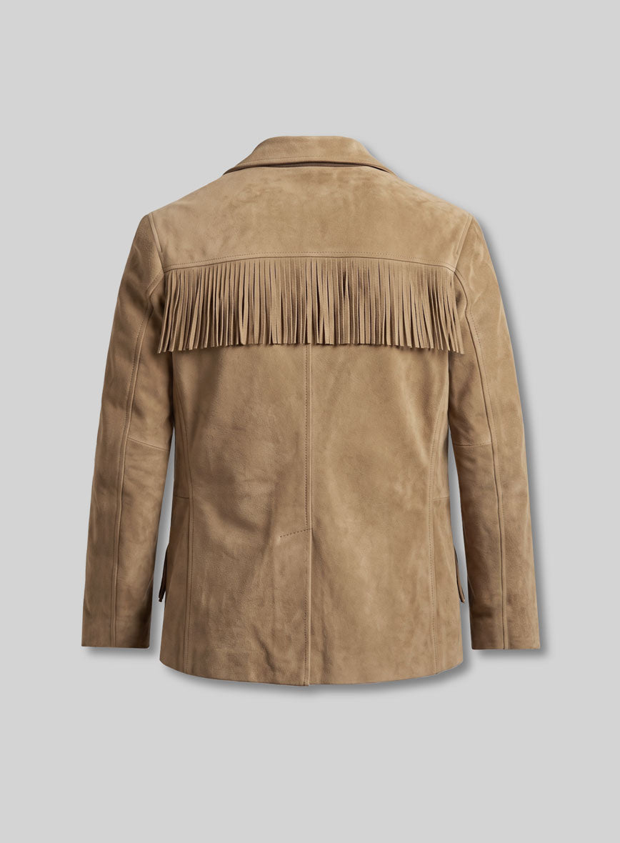 Desert Rider Fringe Suede Leather Blazer - StudioSuits