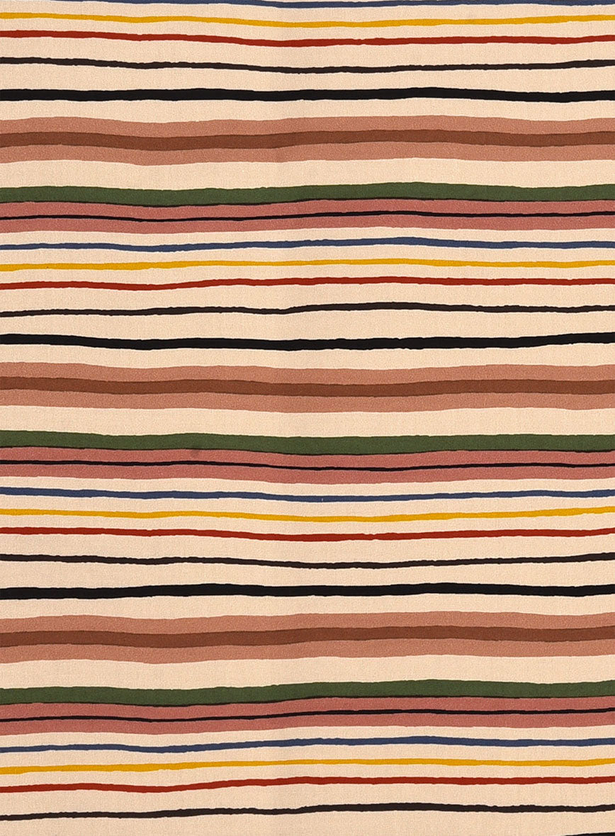 Desert Caravan Stripe Cotton Shirt - StudioSuits