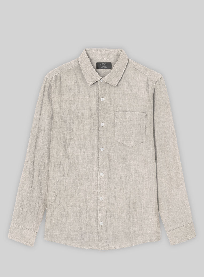 Desert Dune Pure Linen Shirt - StudioSuits