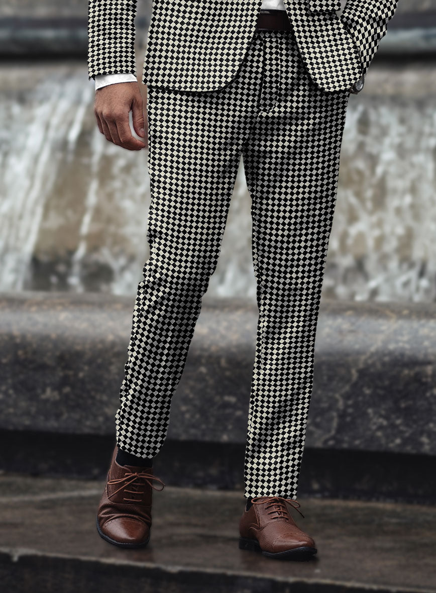 Diamond Noir Tweed Pants - StudioSuits