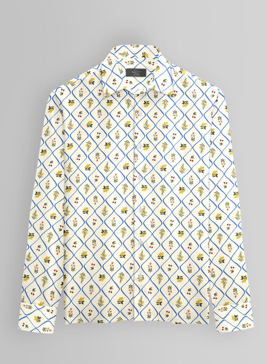 Diamond Orchard Cotton Lycra Shirt - StudioSuits