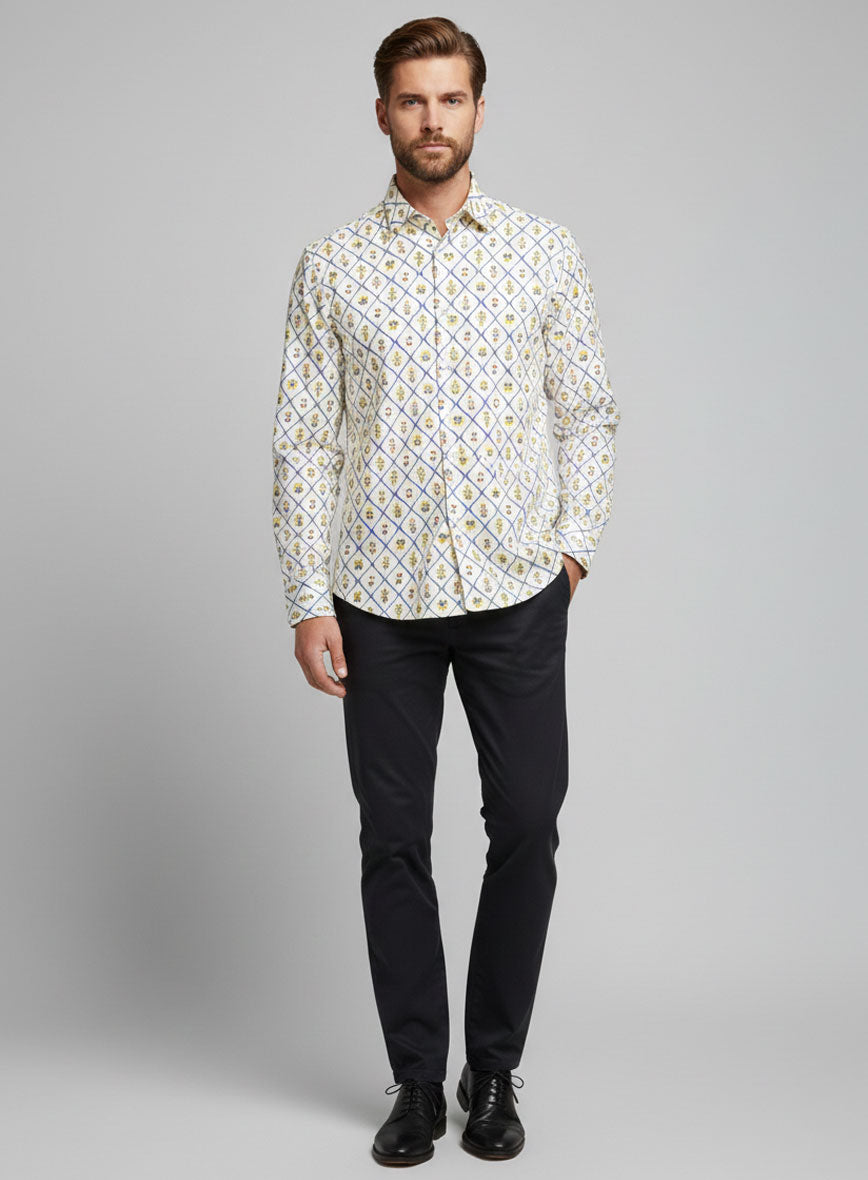 Diamond Orchard Cotton Lycra Shirt - StudioSuits