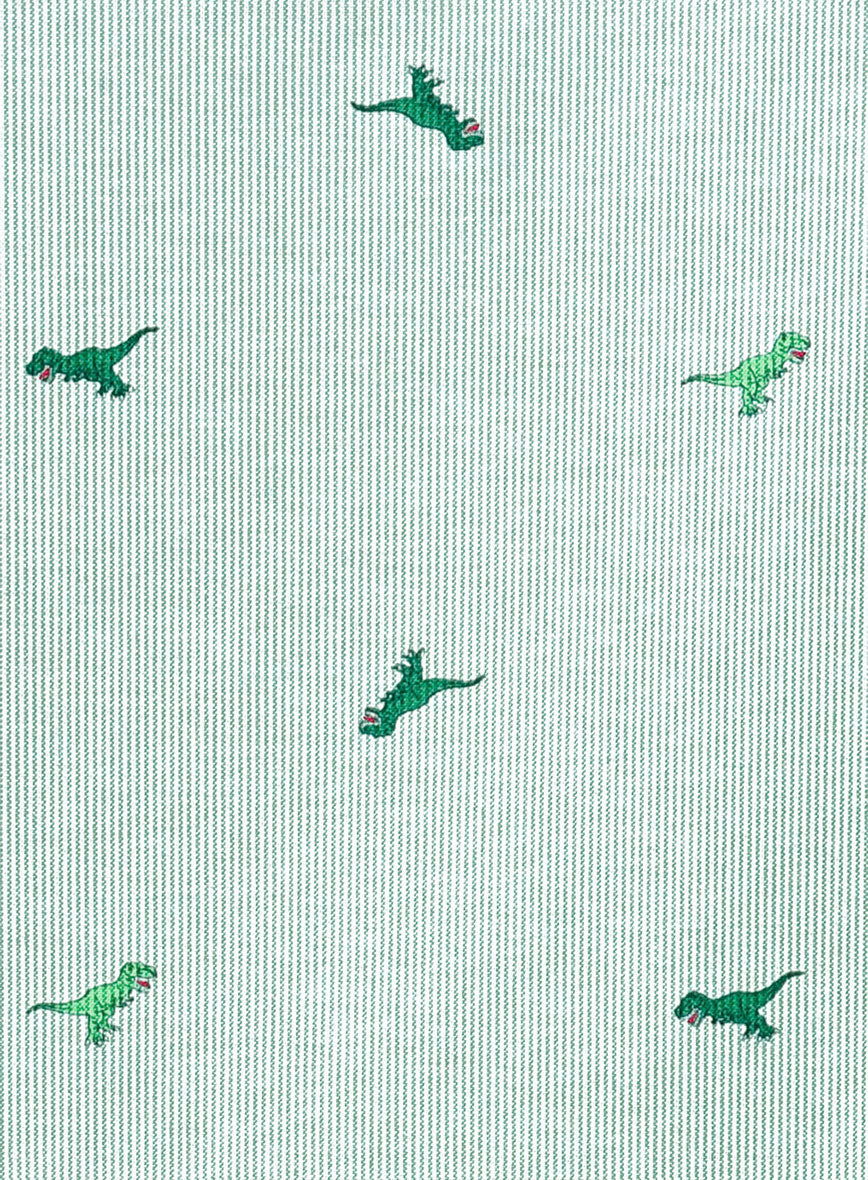 Dino Stripe Cotton Lycra Shirt - StudioSuits