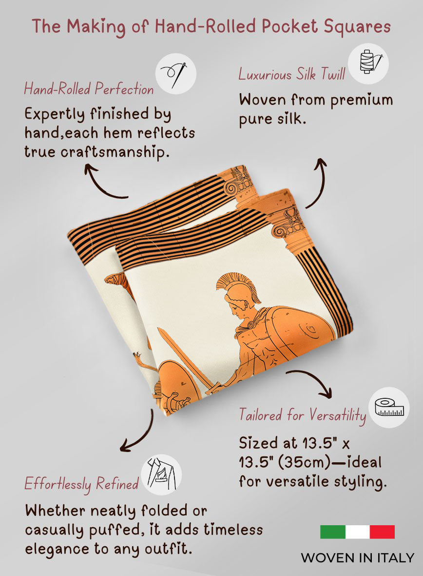 Diorama Silk Pocket Square - StudioSuits