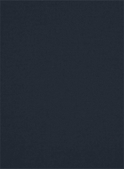 Washed Dark Blue Stretch Chino Pants - StudioSuits