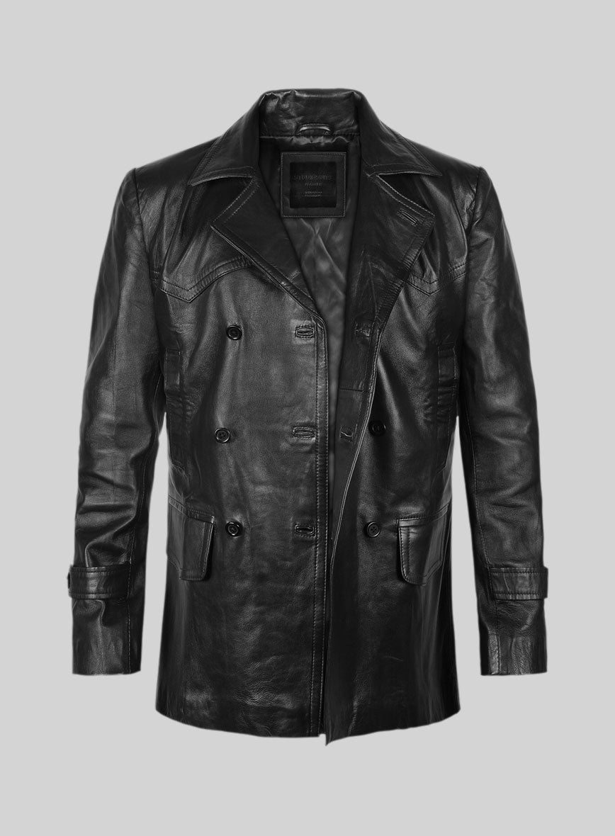Doctor Who Leather Trench Coat - StudioSuits