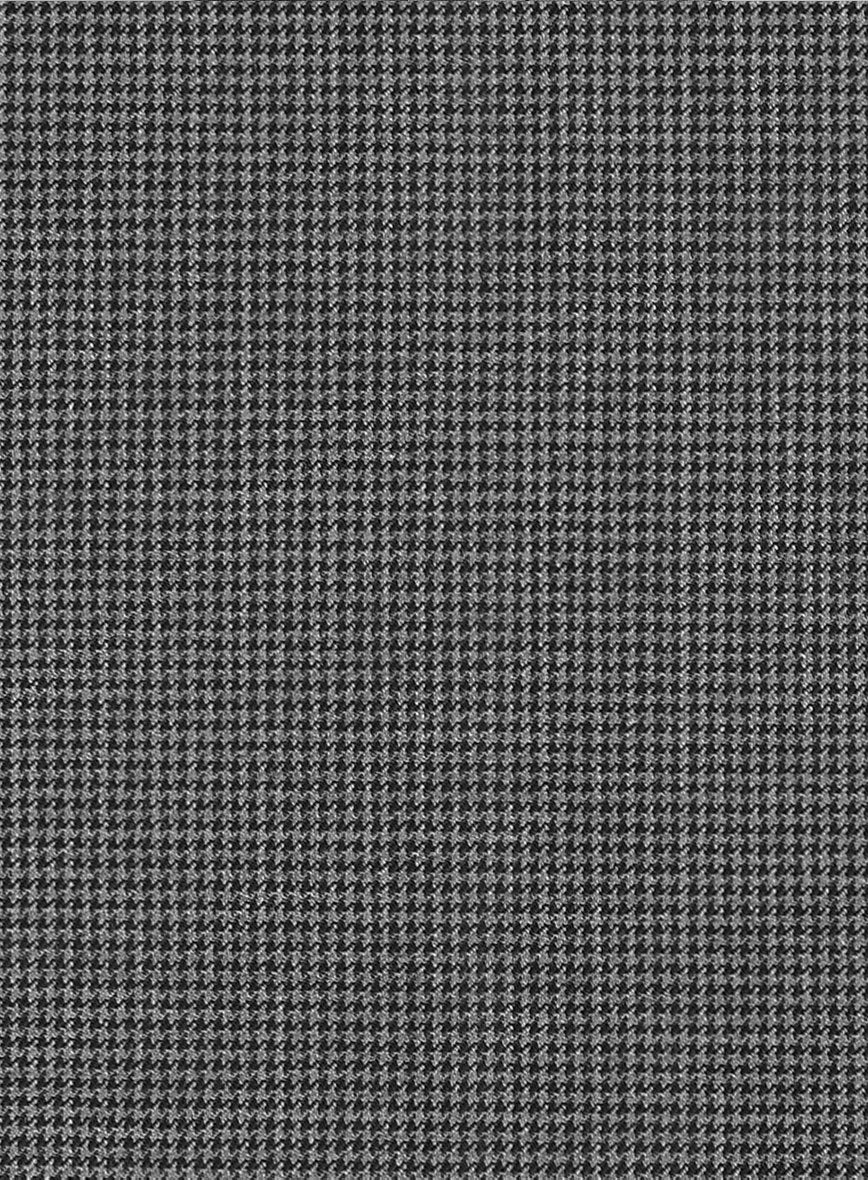 Dogtooth Wool Gray Jacket - StudioSuits