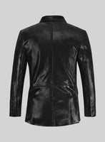 Double Breasted Leather Suit - StudioSuits