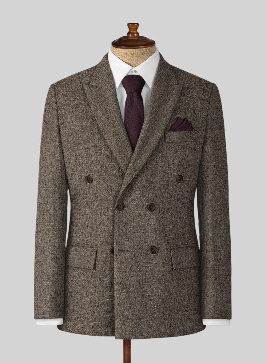 Dapper Brown Tweed Suit - StudioSuits