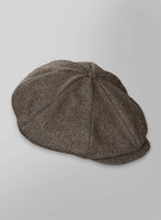 Dapper Brown Tweed Newsboy Cap - StudioSuits