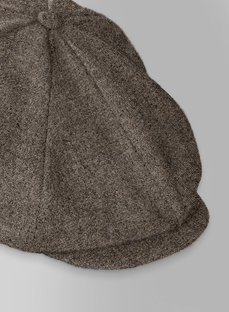 Dapper Brown Tweed Newsboy Cap - StudioSuits