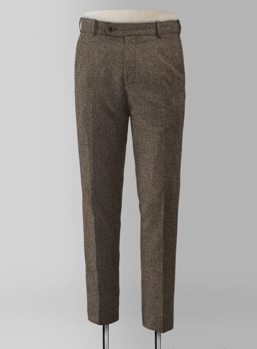 Dapper Brown Tweed Pants