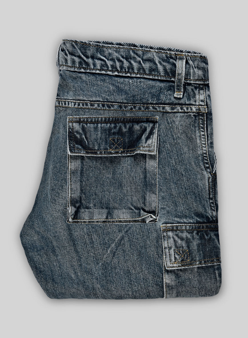 Drift Cargo Cloud Denim Jeans - StudioSuits