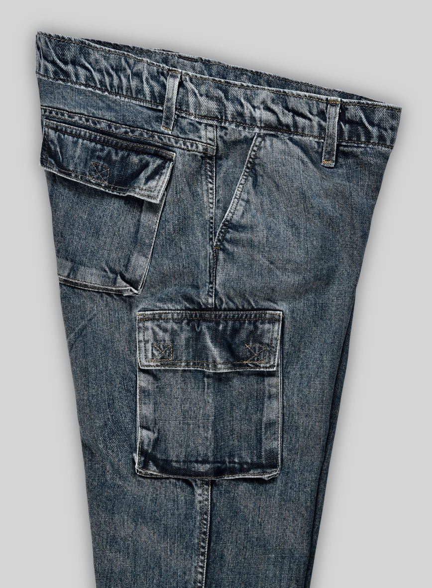 Drift Cargo Cloud Denim Jeans - StudioSuits