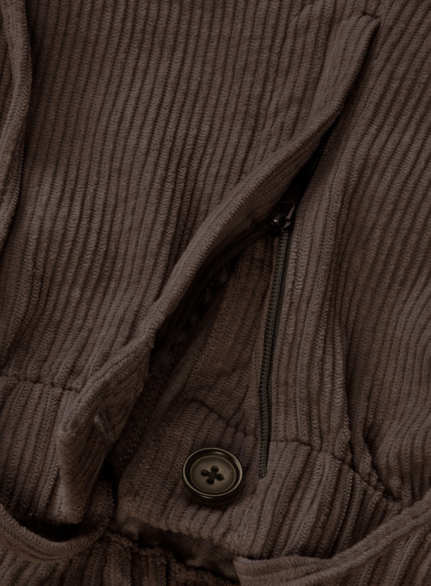 Easy Pants Dark Brown Corduroy - StudioSuits