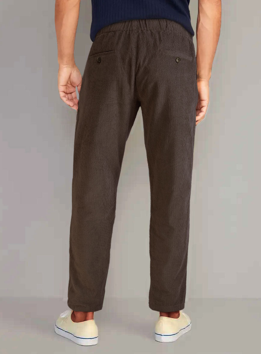 Easy Pants Dark Brown Corduroy - StudioSuits