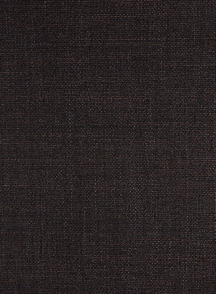 Dark Brown Hopsack Unlined Blazer - StudioSuits