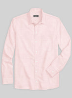 Dublin Baby Pink Linen Shirt - StudioSuits