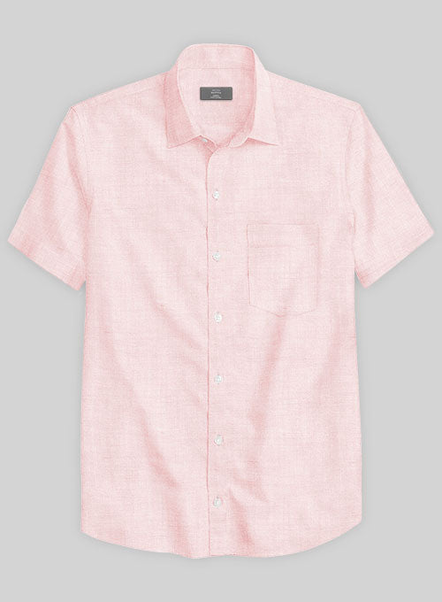 Dublin Baby Pink Linen Shirt - StudioSuits