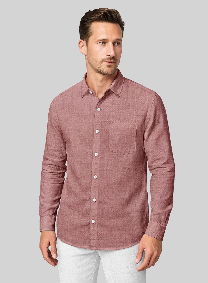 Dublin Dry Rose Linen Shirt - StudioSuits