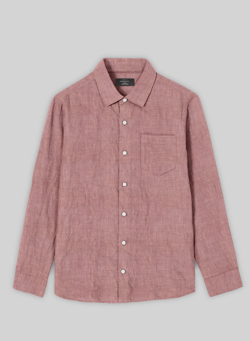 Dublin Dry Rose Linen Shirt - StudioSuits