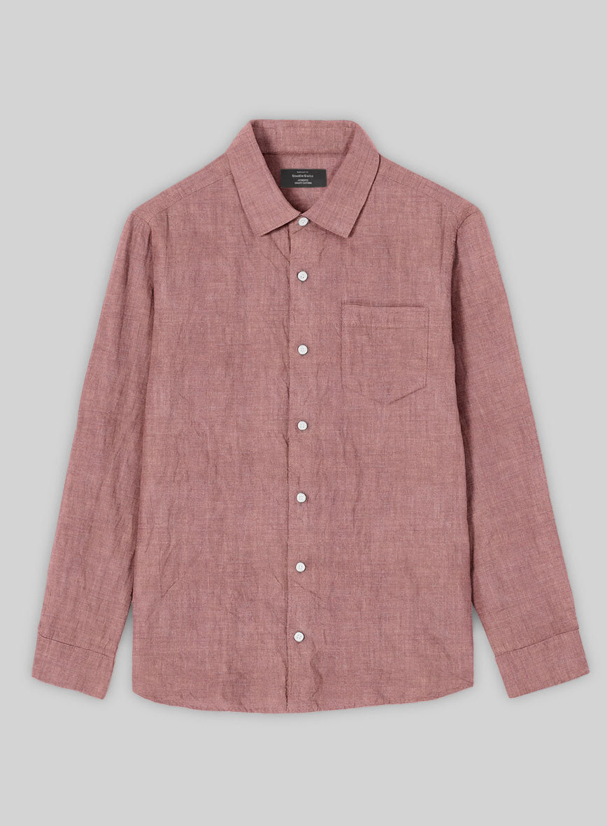 Dublin Dry Rose Linen Shirt - StudioSuits