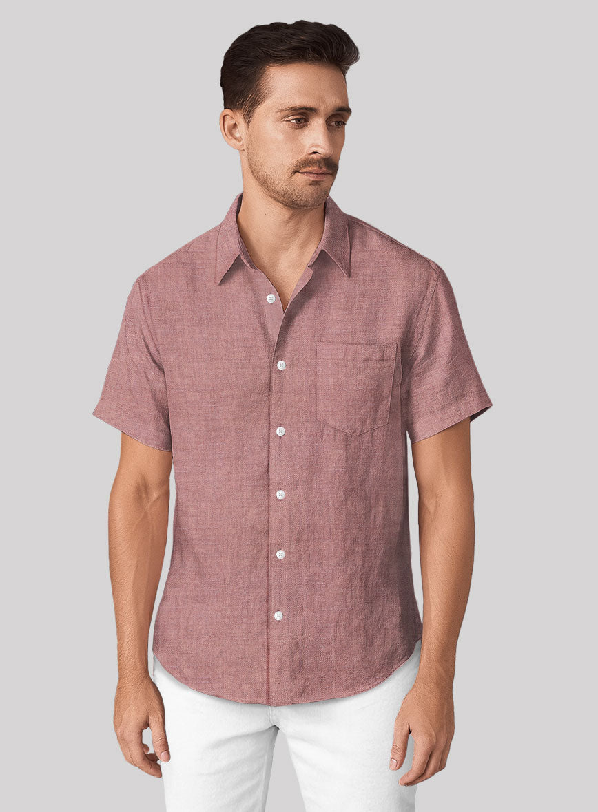 Dublin Dry Rose Linen Shirt - StudioSuits