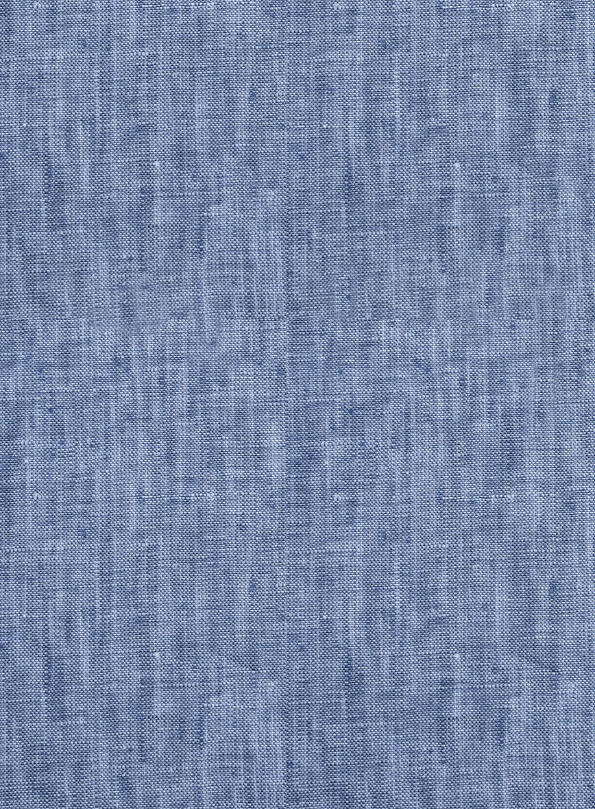 Dublin Ink Blue Linen Shirt - StudioSuits