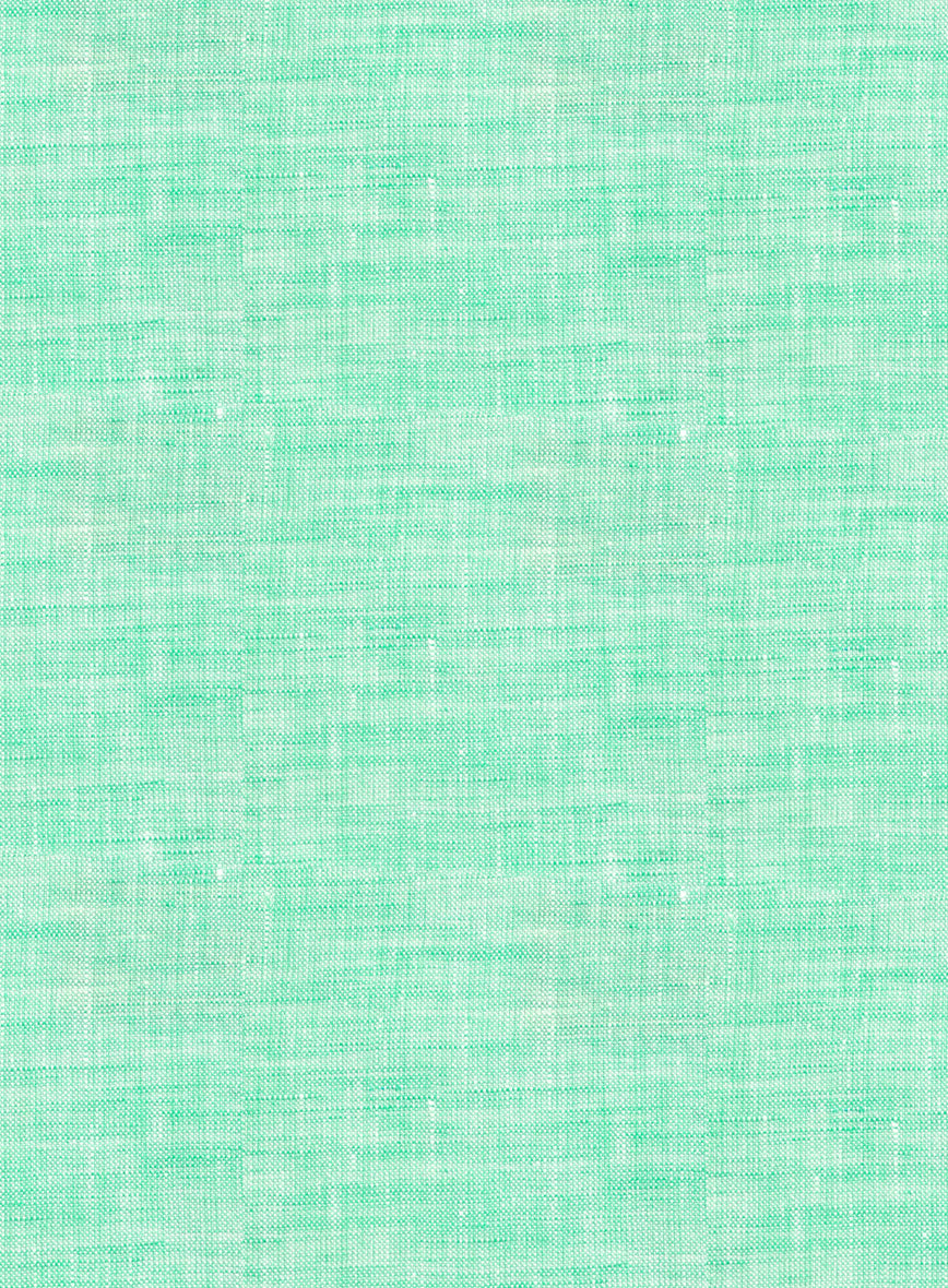 Dublin Shell Green Linen Shirt - StudioSuits