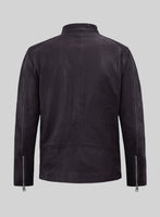 Dune Drifter Purple Biker Leather Jacket - StudioSuits