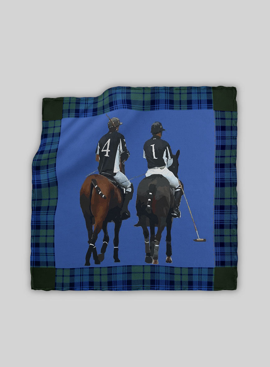Dunleigh Polo Silk Pocket Square - StudioSuits